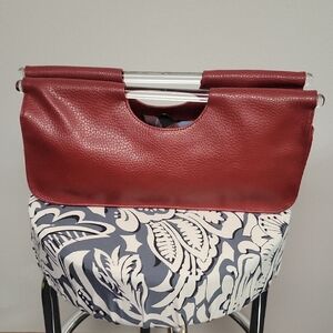 Prescriptives Red Leather Clutch